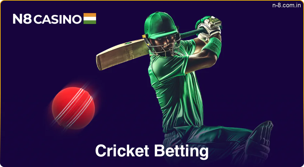 Cricket betting at N8 Casino