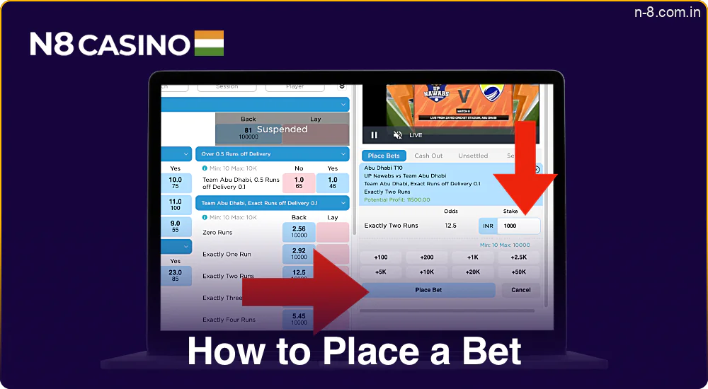 By following simple steps you can start betting on sports on the N8
