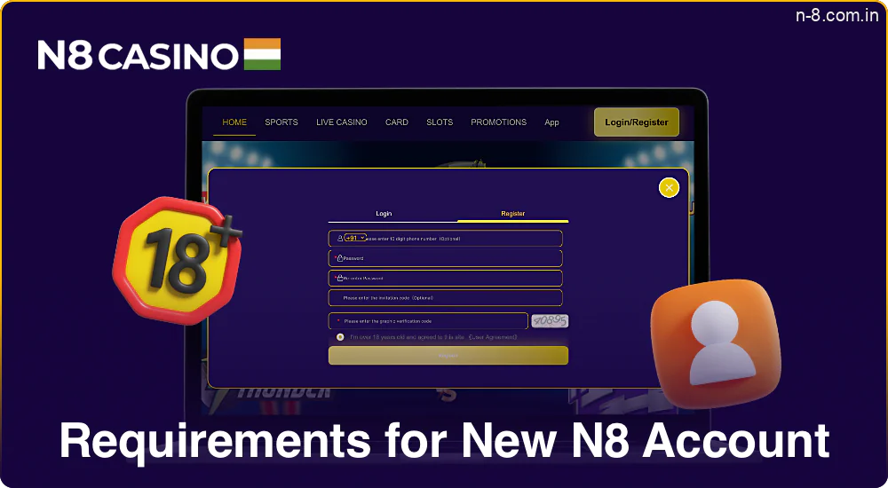 N8 Casino Account Requirements for Indians