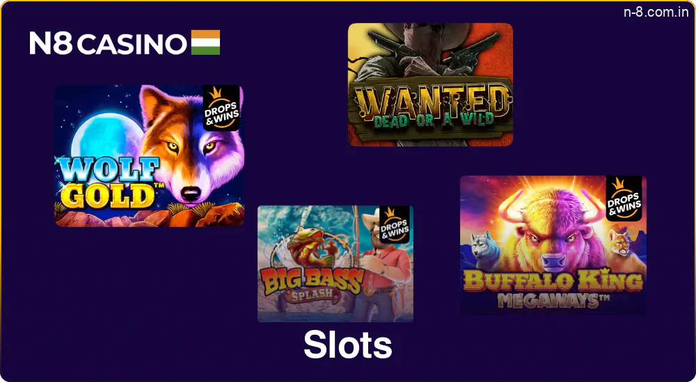 N8 Casino offers a wide library of slot machines