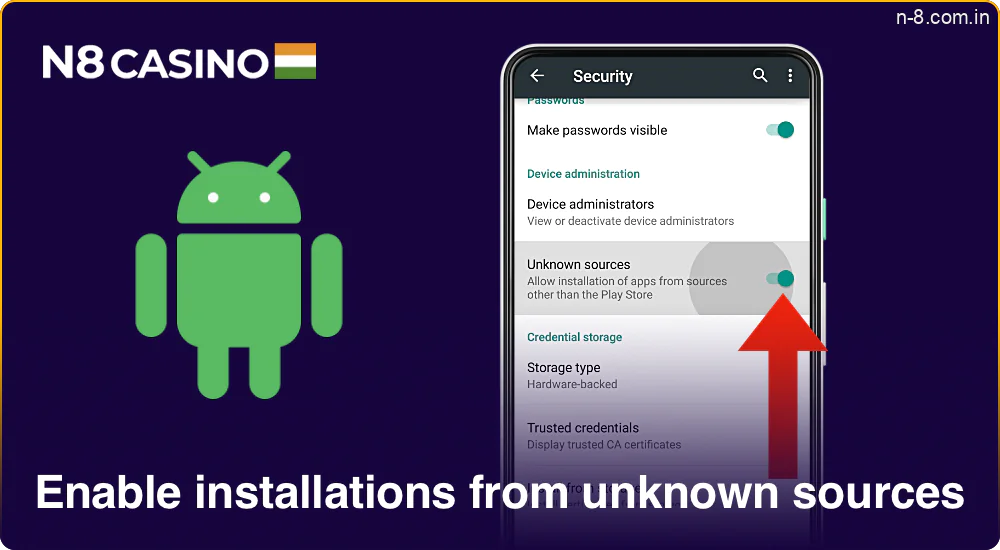 Go to security settings and allow installs from unknown sources